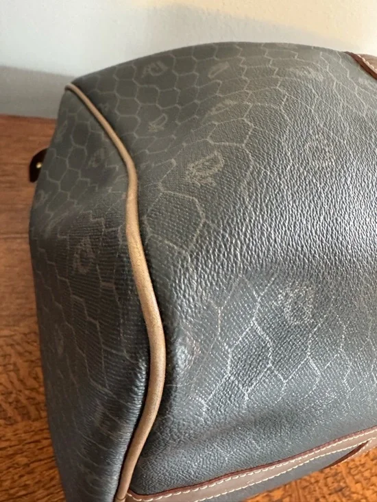 Christian Dior Honeycomb Boston Bag Brown & Tan with COA - Picture 9 of 16